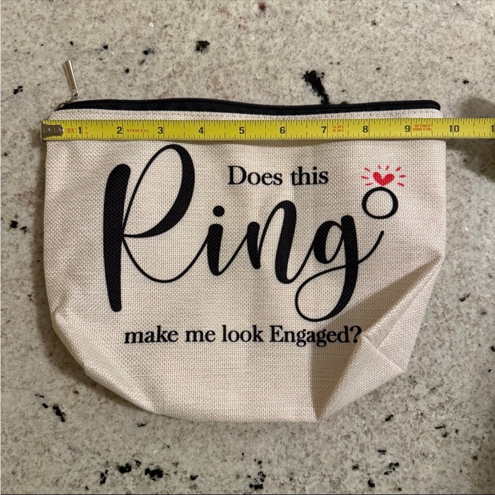 Engagement Ring Canvas Pouch